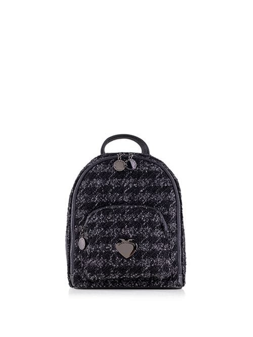 Zaino Le Pandorine Vicky Mini Backpack Wool PICCOLA Dark Grigio