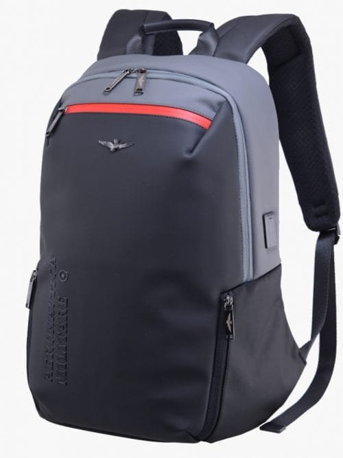 Zaino Aeronautica Militare porta PC linea Helix AM-484 Nero/Grigio