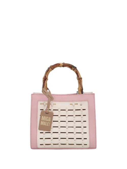 Mini Borsa Le Pandorine Con Taglio Laser Giada PS253B020 rosa