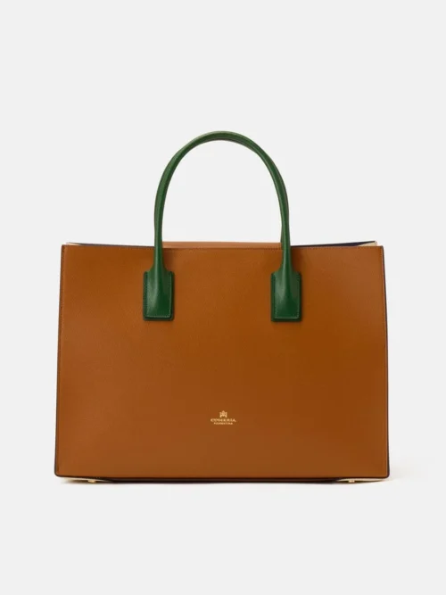 B000005482423 Lion/Prosecco/Aloe Borsa a Mano con Tracolla Cuoieria Fiorentina